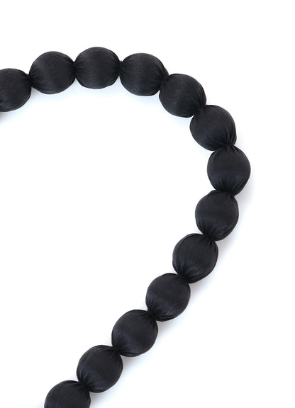 BIG SILK BALL NECKLACE