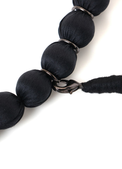 BIG SILK BALL NECKLACE