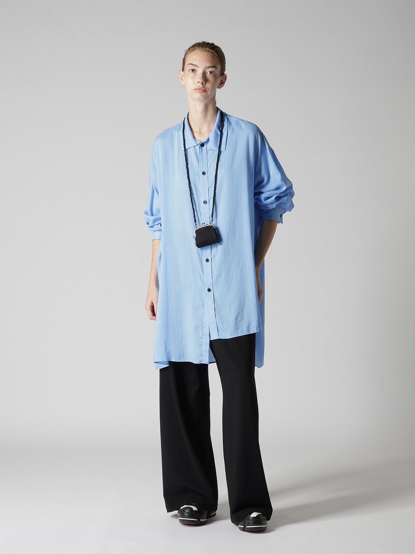 アクセサリー OLDMAN SOFT LEATHER SILK BALL METAL CLASP NECKLACE – THE SHOP YOHJI YAMAMOTO
