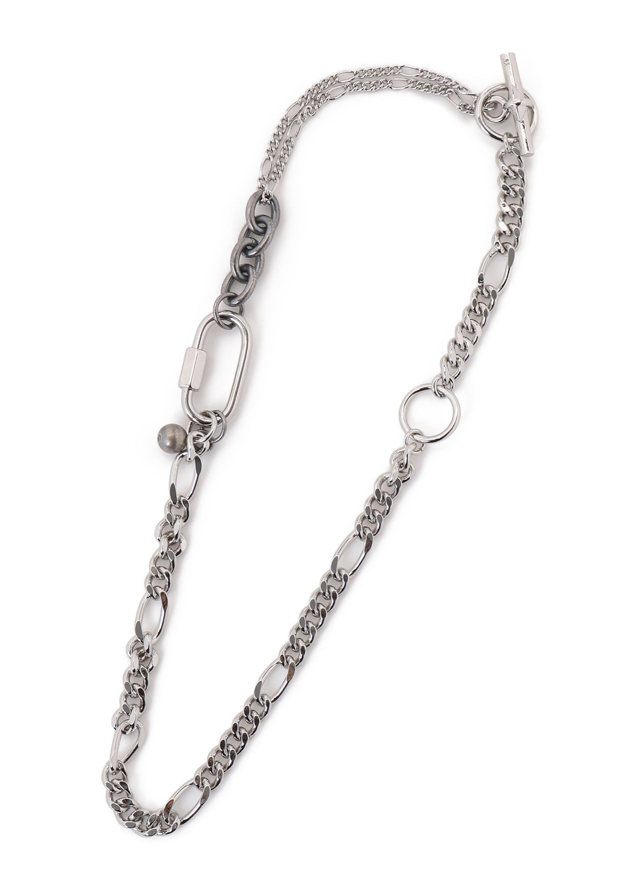 BRASS SILVER NECKLACE A