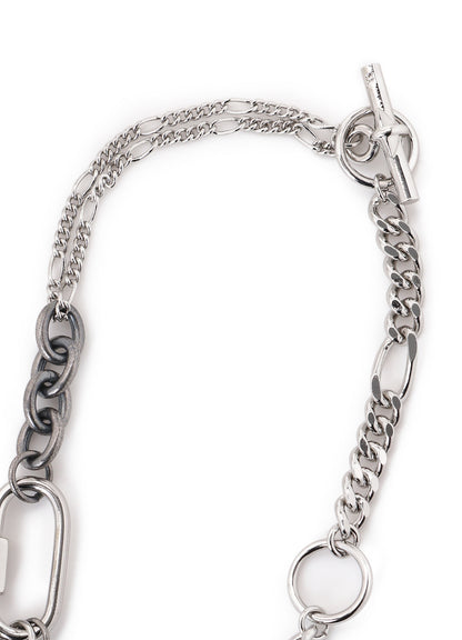 BRASS SILVER NECKLACE A