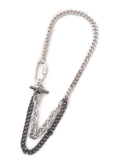 BRASS SILVER NECKLACE B