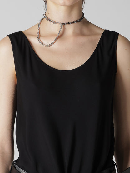 BRASS SILVER NECKLACE B