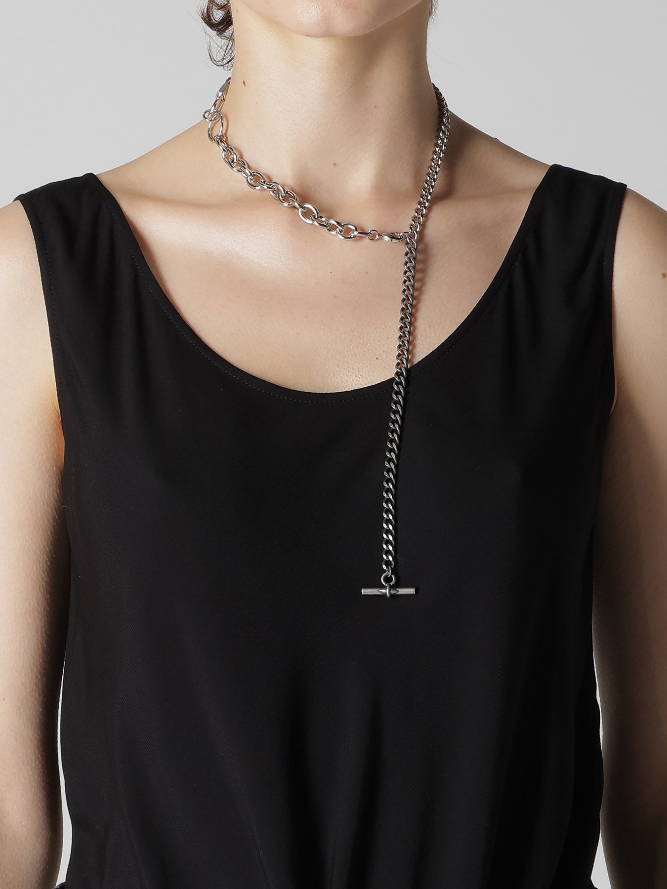 BRASS SILVER NECKLACE B