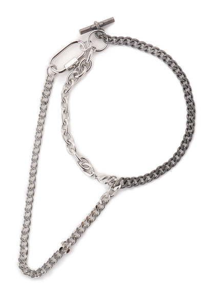 BRASS SILVER NECKLACE B