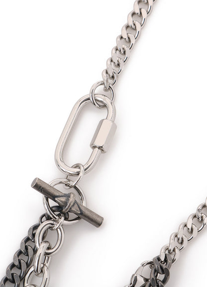 BRASS SILVER NECKLACE B