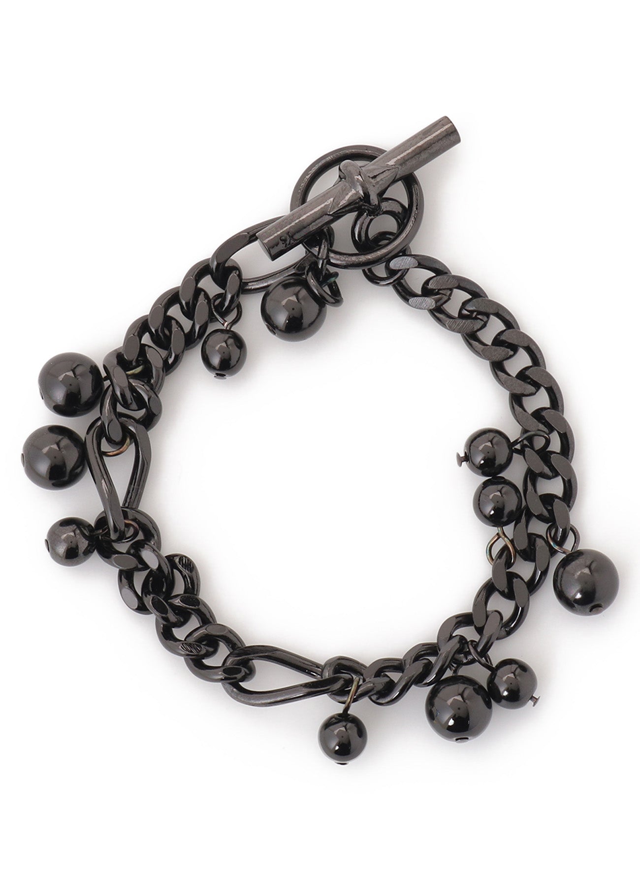 BRASS SILVER BALL BRACELET