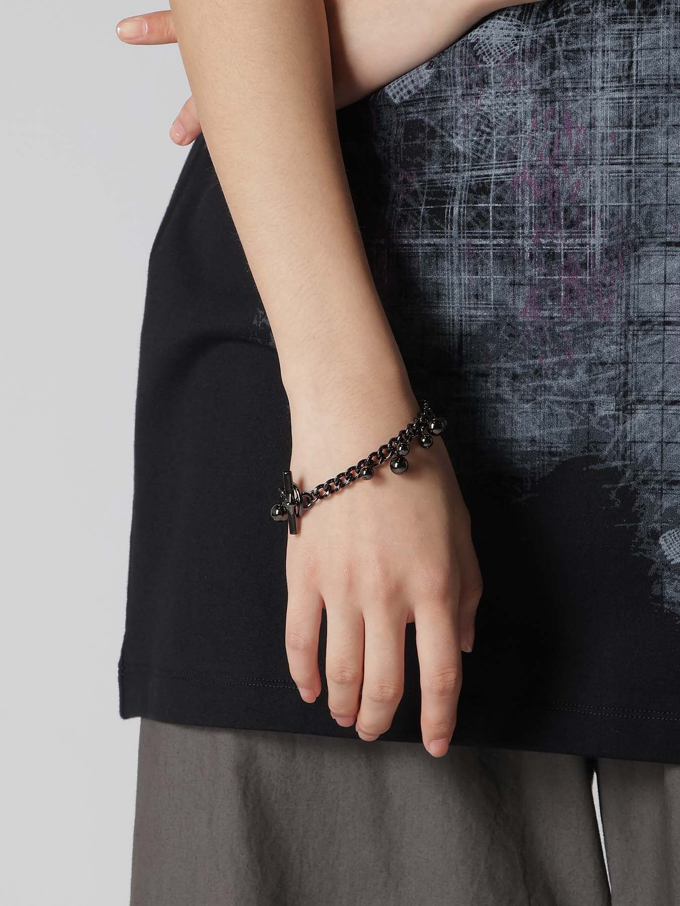 BRASS SILVER BALL BRACELET