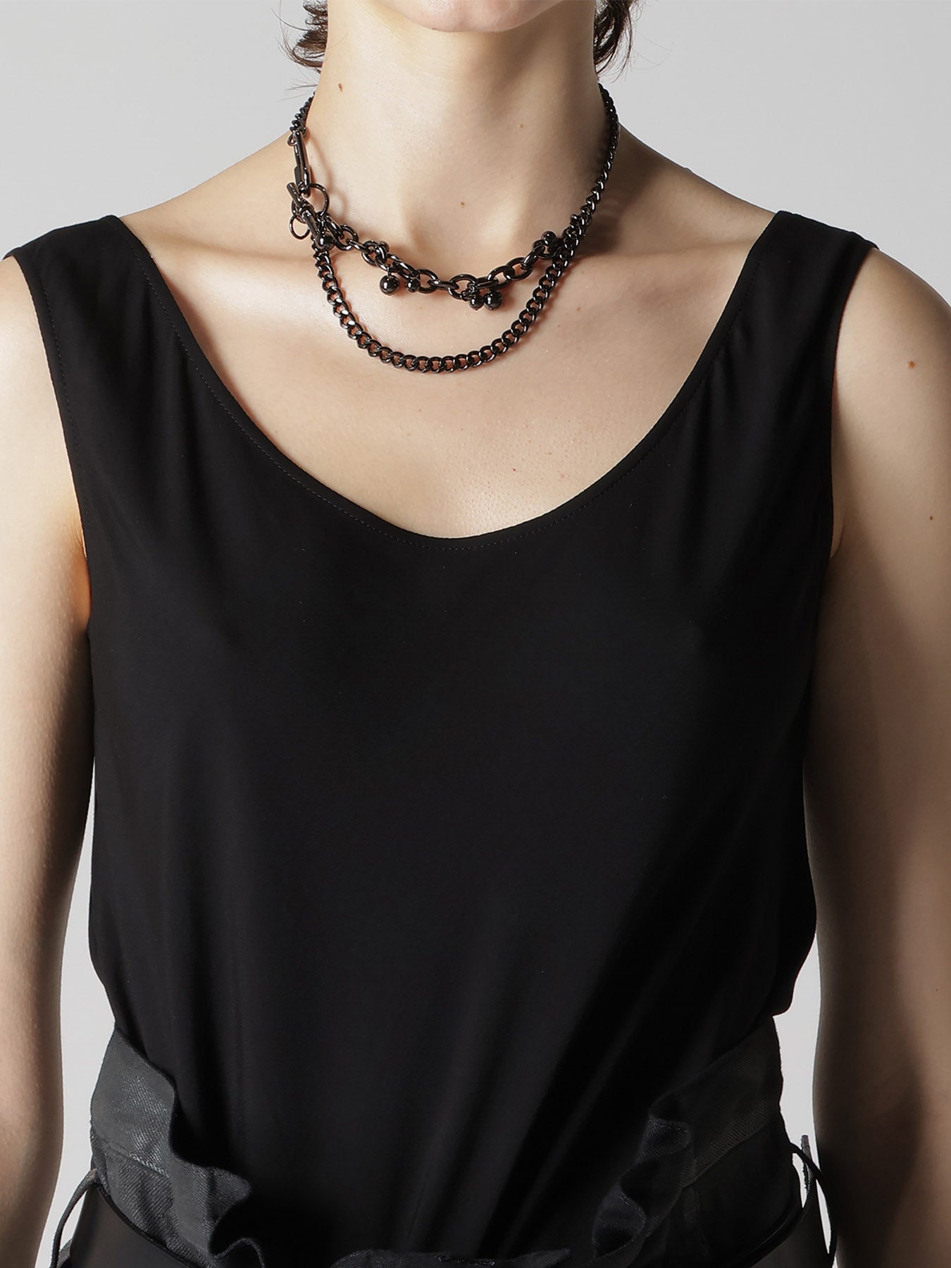 ヒスクローネ　ジュエリー　飾り BRASS SILVER BALL NECKLACE B – THE SHOP YOHJI YAMAMOTO