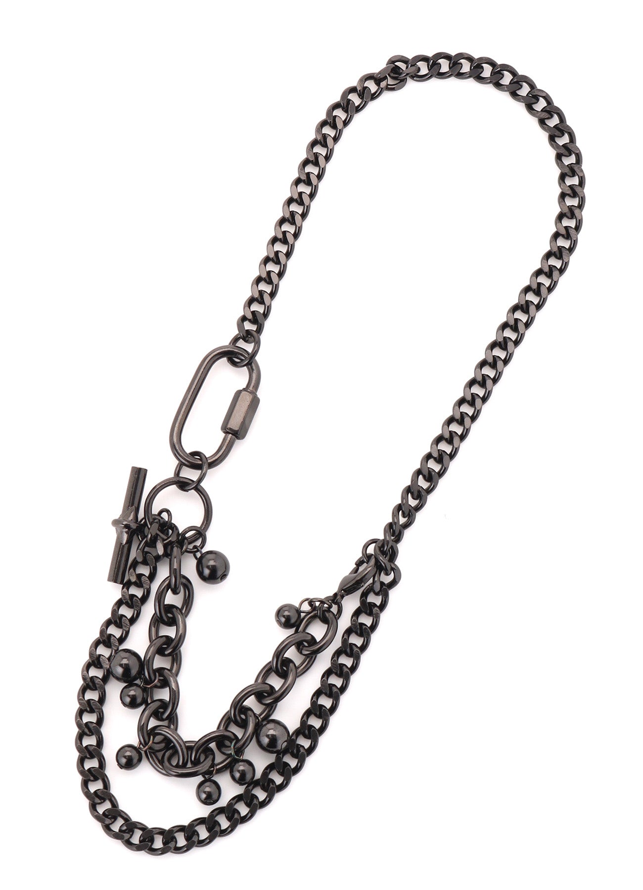 BRASS SILVER BALL NECKLACE B – THE SHOP YOHJI YAMAMOTO