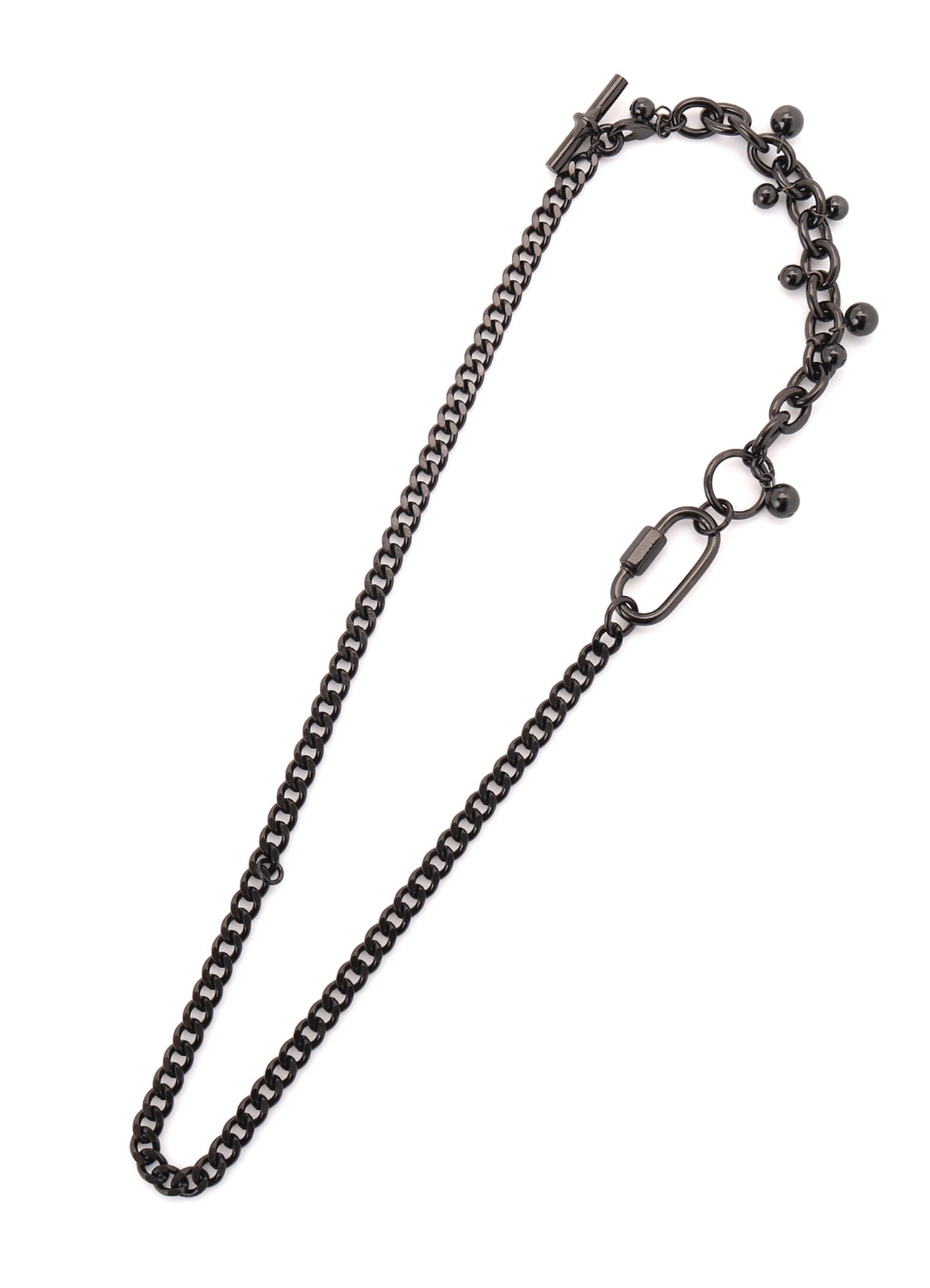 BRASS SILVER BALL NECKLACE B