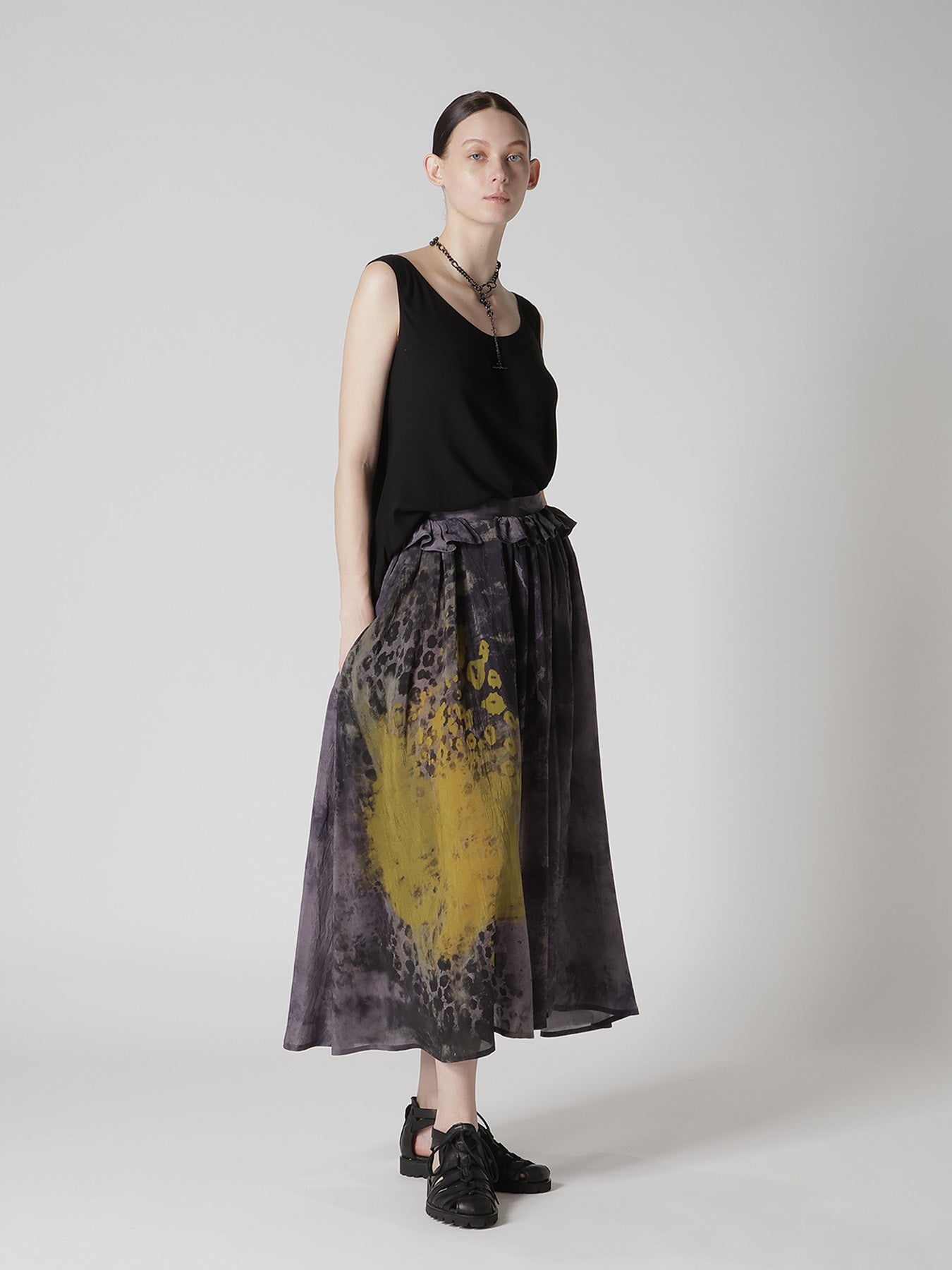 BRASS SILVER BALL NECKLACE A