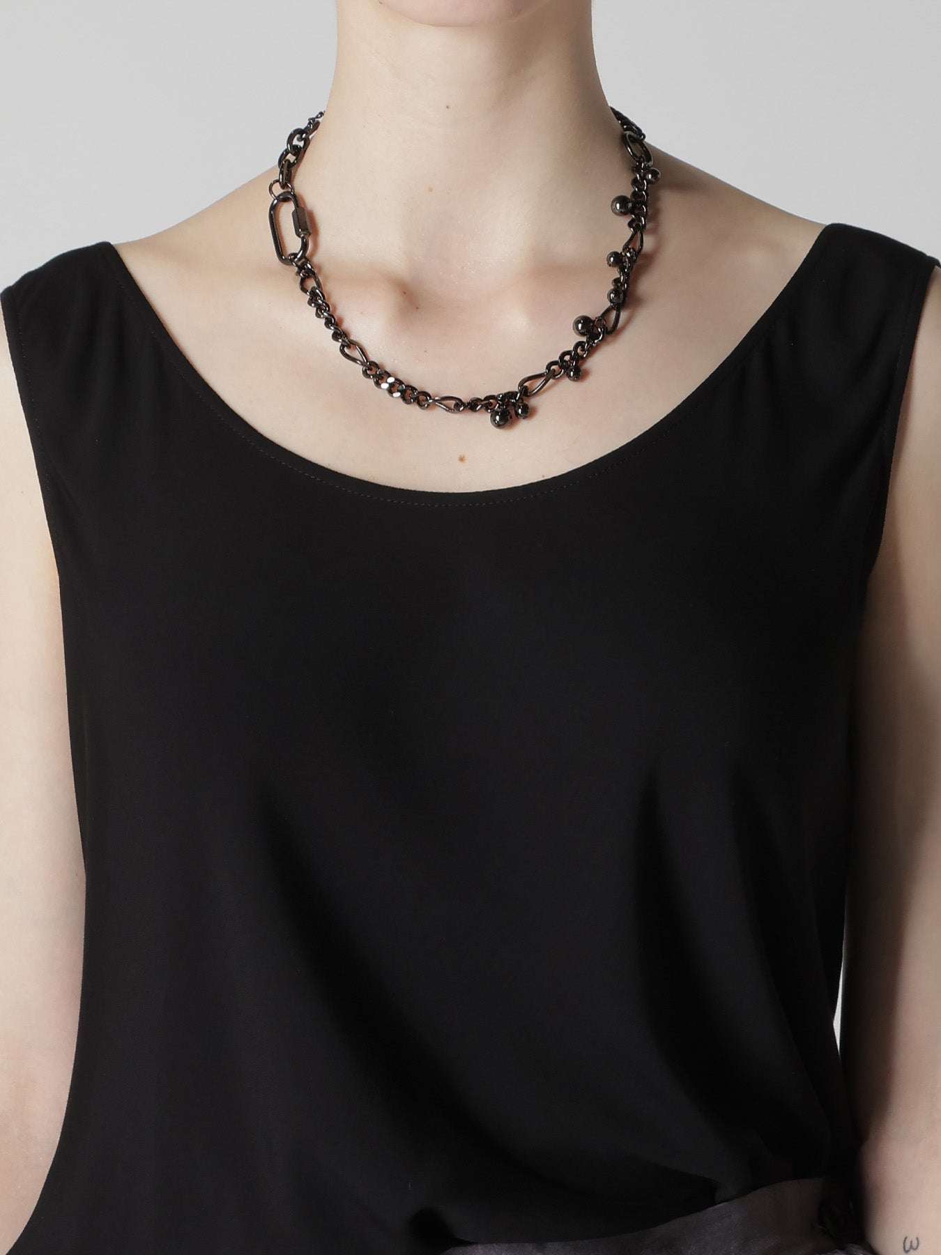 BRASS SILVER BALL NECKLACE A – THE SHOP YOHJI YAMAMOTO