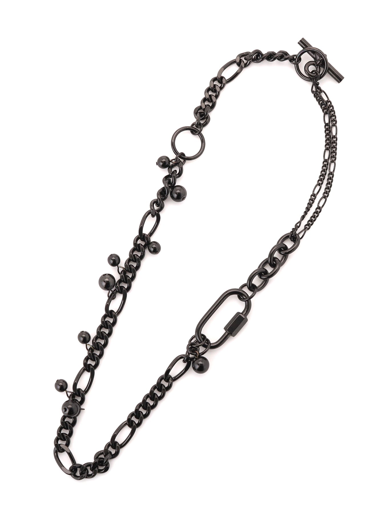 BRASS SILVER BALL NECKLACE A