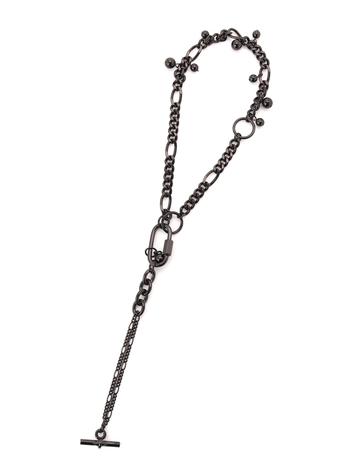 BRASS SILVER BALL NECKLACE A