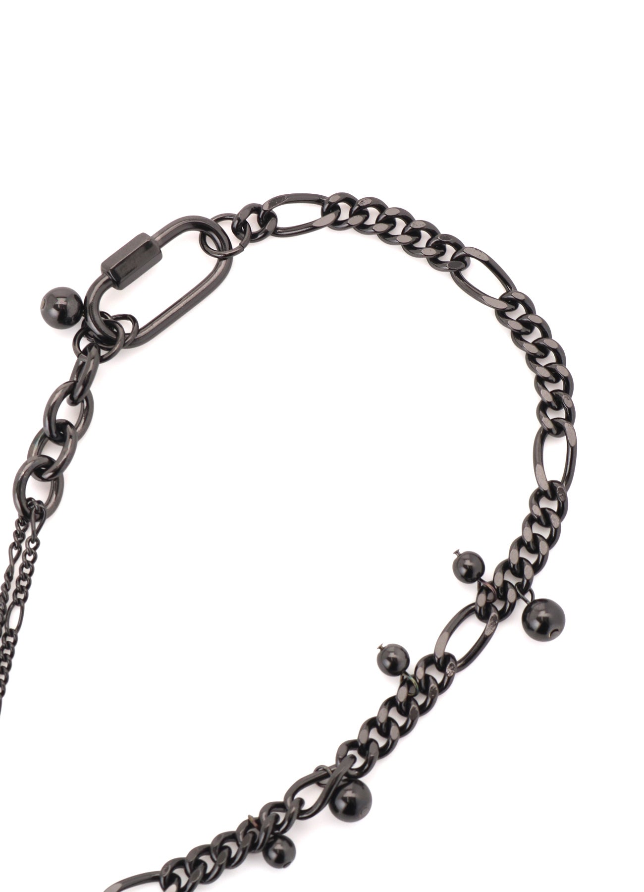 BRASS SILVER BALL NECKLACE A