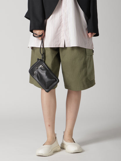 COW LEATHER ZIP NECKLACE