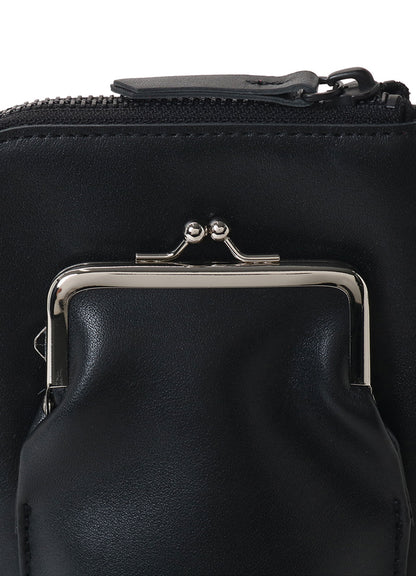 COW LEATHER ZIP NECKLACE