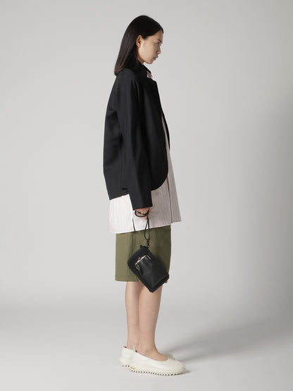 COW LEATHER ZIP NECKLACE