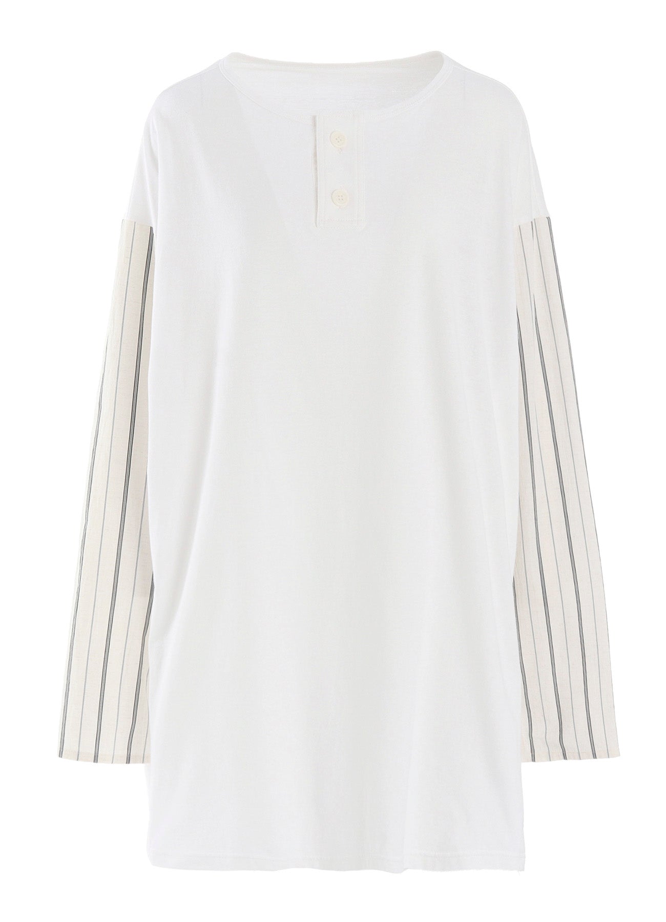 COMBINATION HENLEY NECK BLOUSE