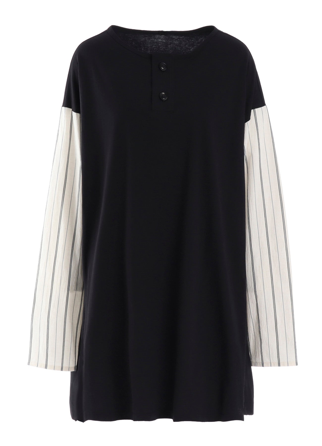 COMBINATION HENLEY NECK BLOUSE