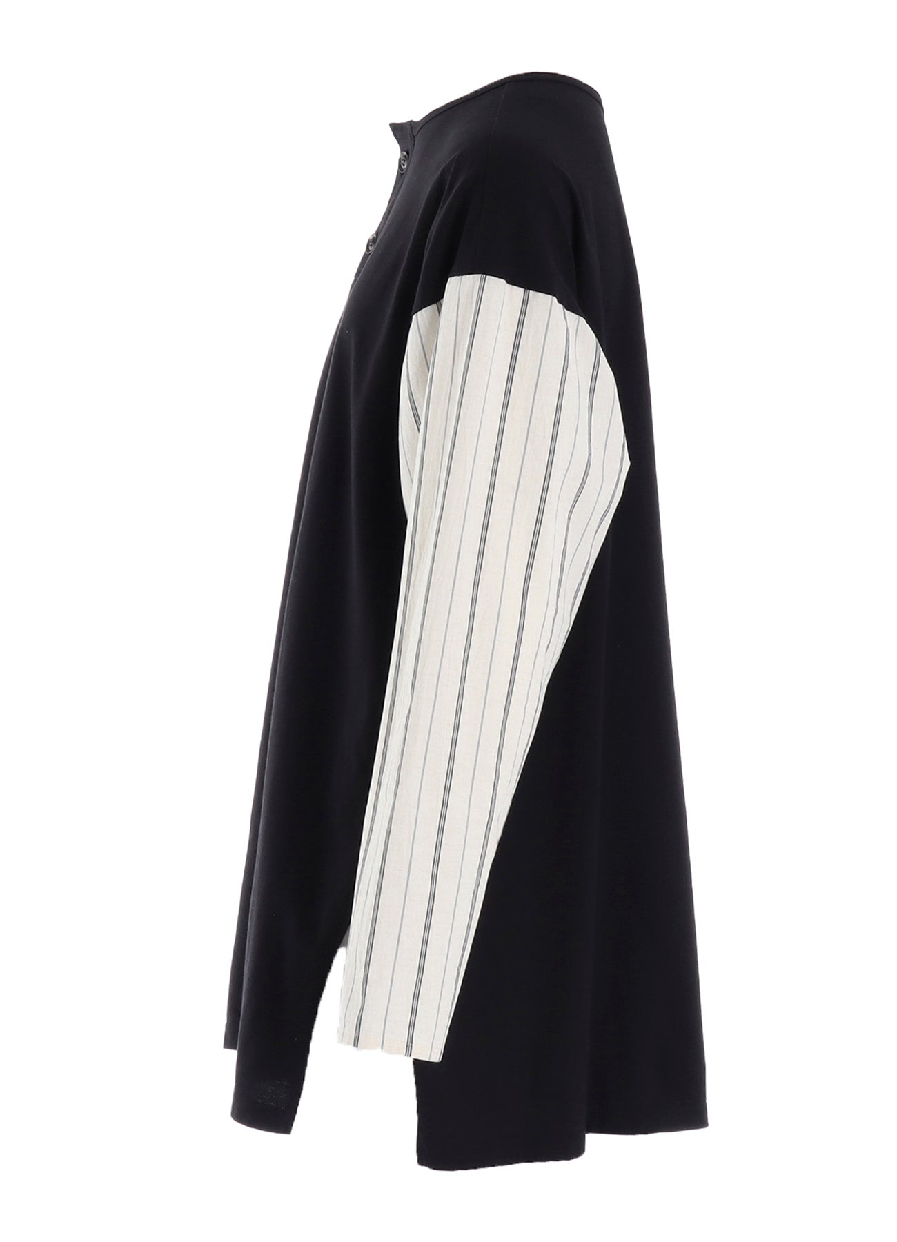 COMBINATION HENLEY NECK BLOUSE