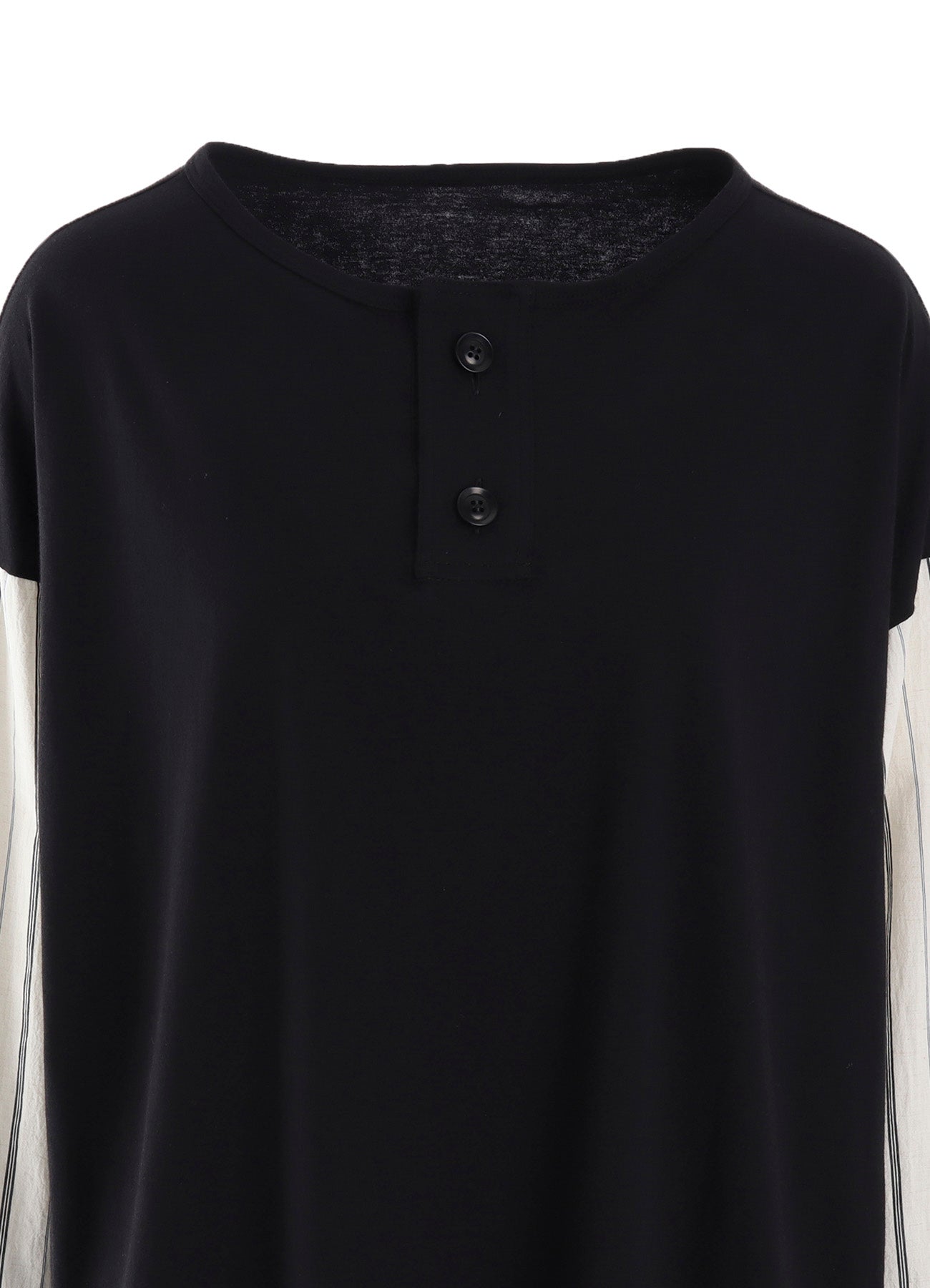 COMBINATION HENLEY NECK BLOUSE