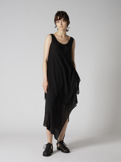 RAYON TWILL UNEVEN TANKTOP
