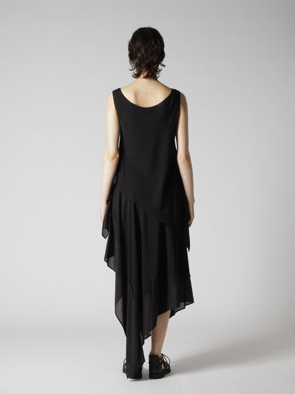 RAYON TWILL UNEVEN TANKTOP
