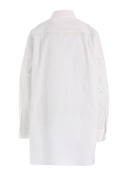 COTTON BROAD LEFT SIDE TUCK SHIRT