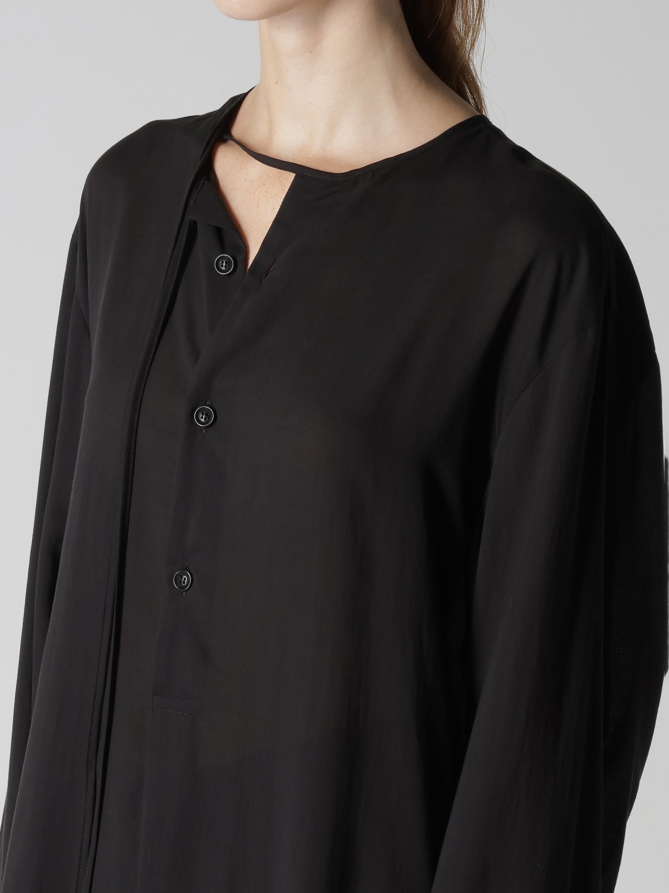 CELLULOSE LAWN DRAW STRING BLOUSE