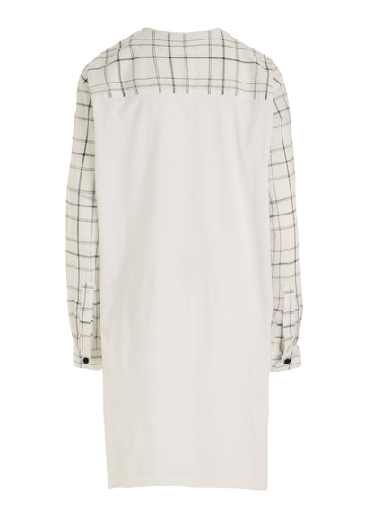 ORGANIC COTTON PLAID BLOUSE