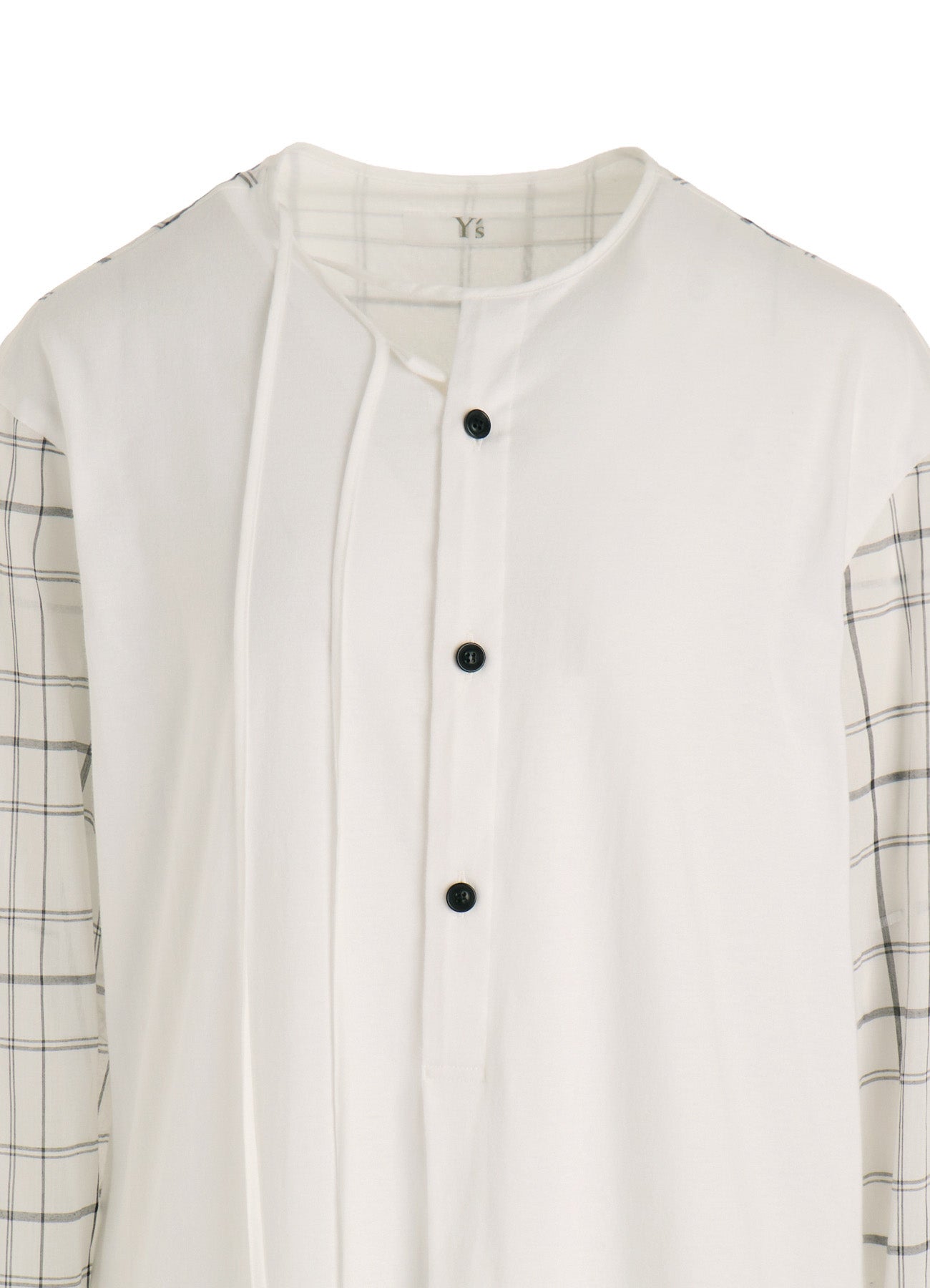 ORGANIC COTTON PLAID BLOUSE