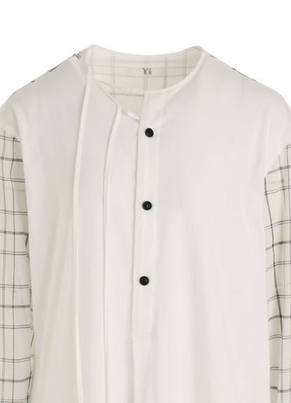 ORGANIC COTTON PLAID BLOUSE