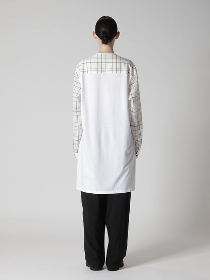 ORGANIC COTTON PLAID BLOUSE