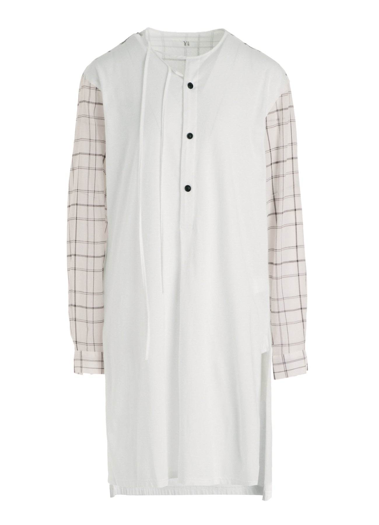 ORGANIC COTTON PLAID BLOUSE