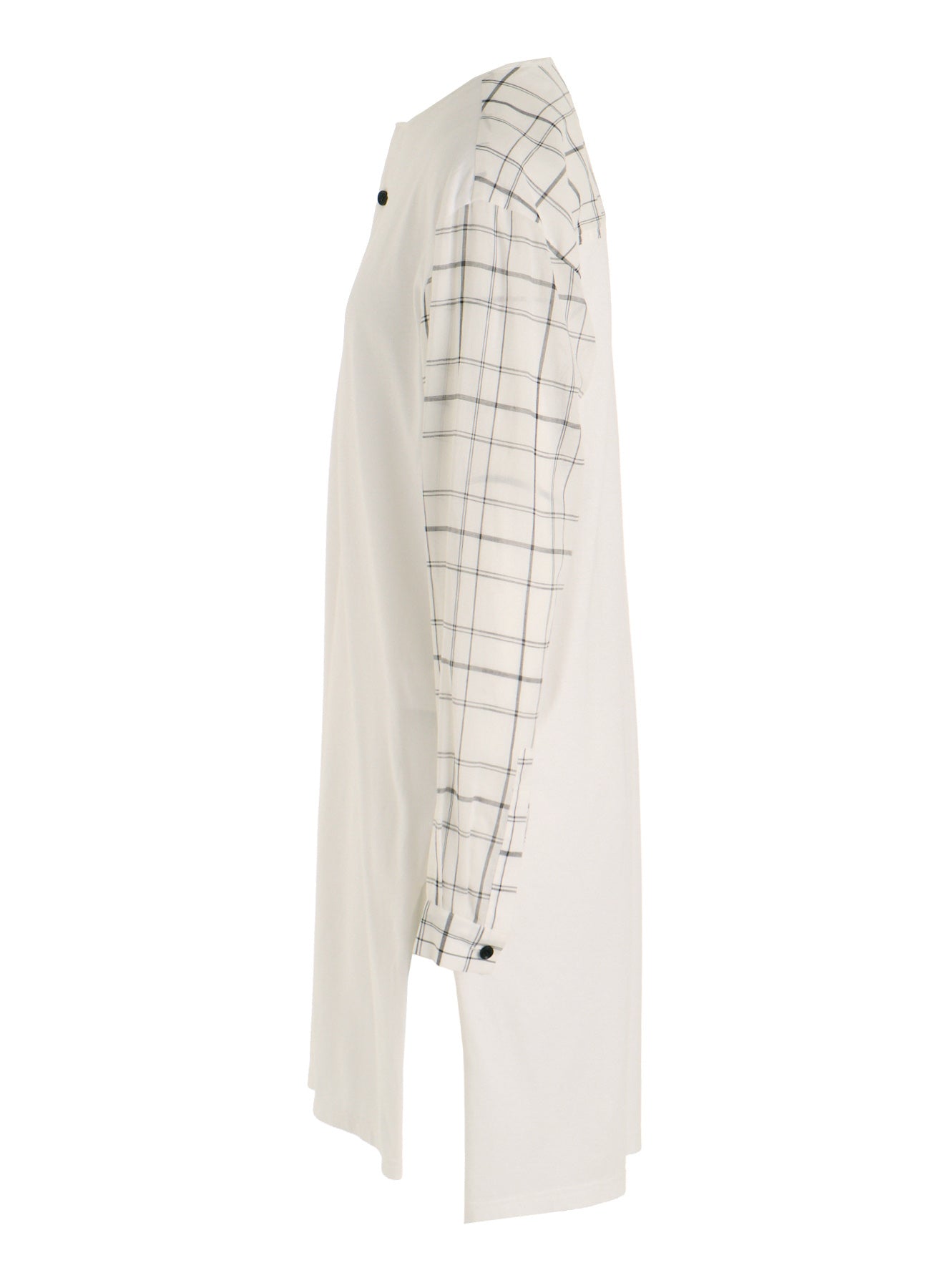 ORGANIC COTTON PLAID BLOUSE