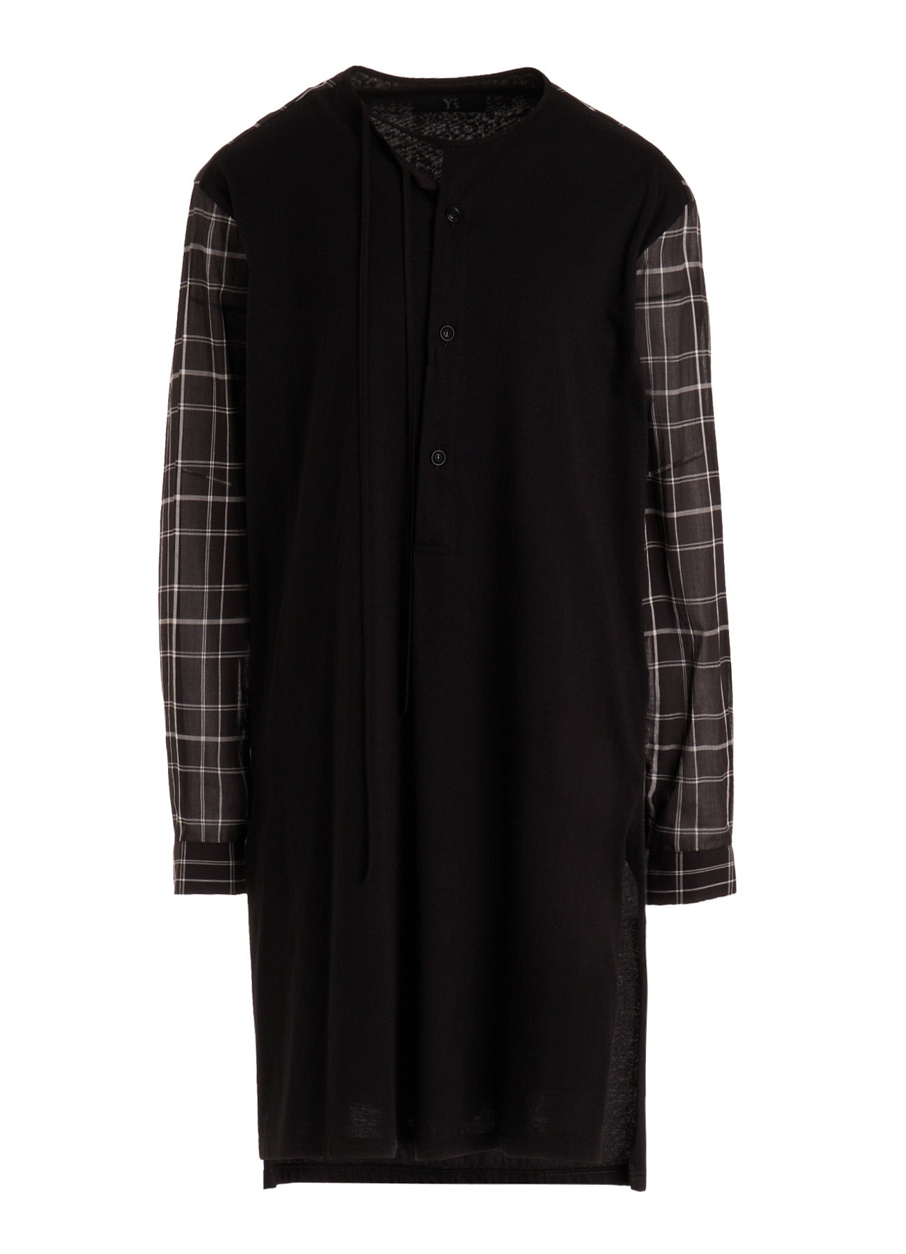 ORGANIC COTTON PLAID BLOUSE