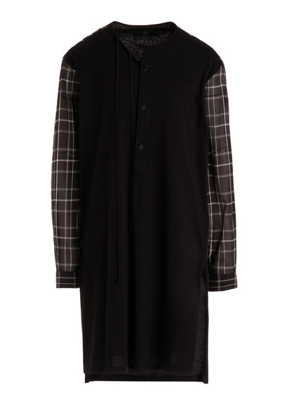 ORGANIC COTTON PLAID BLOUSE