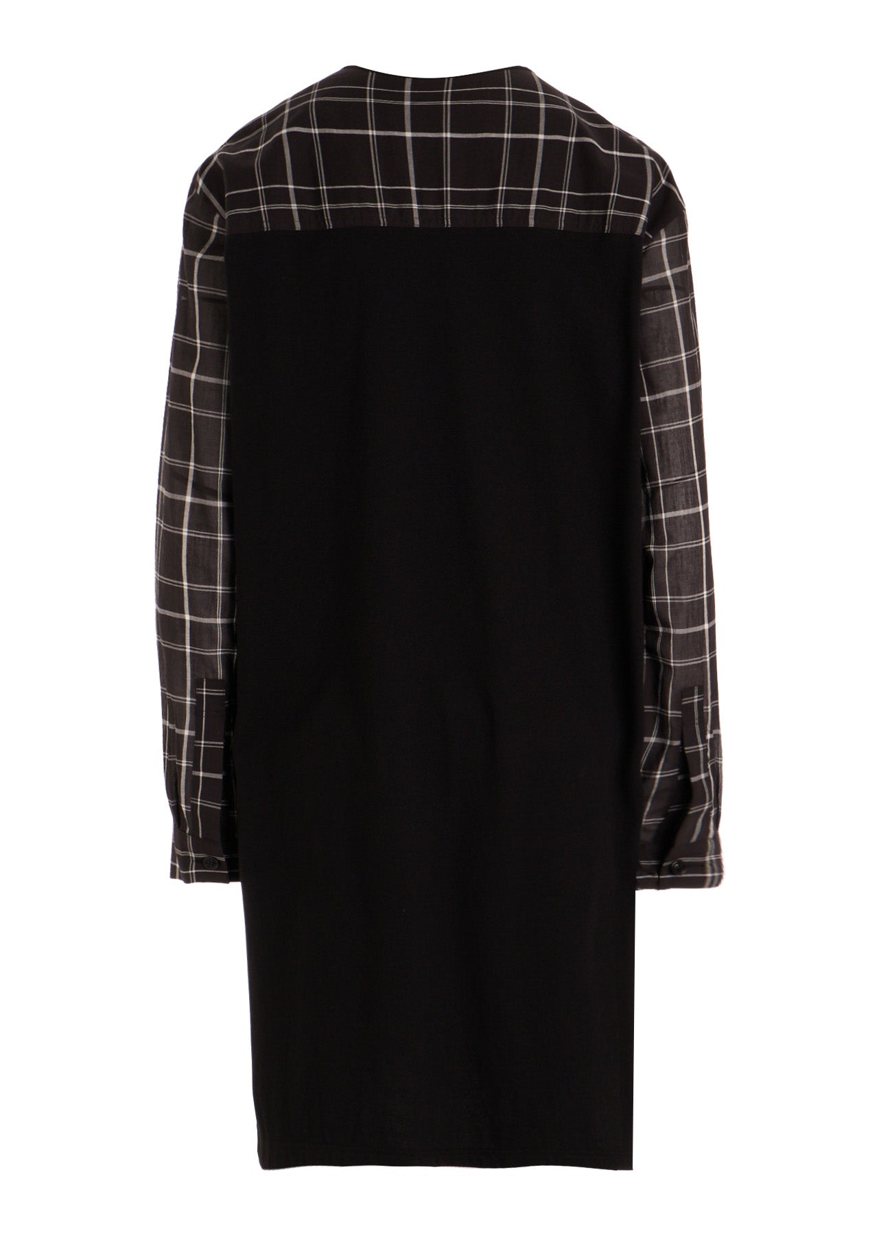 ORGANIC COTTON PLAID BLOUSE