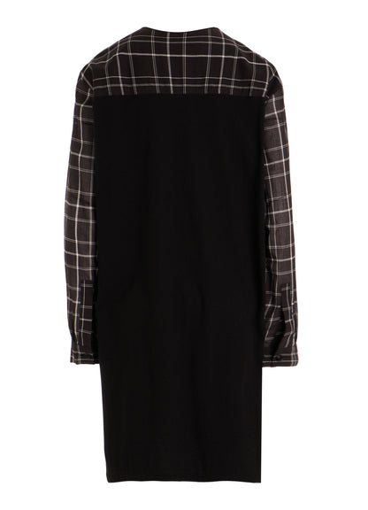 ORGANIC COTTON PLAID BLOUSE