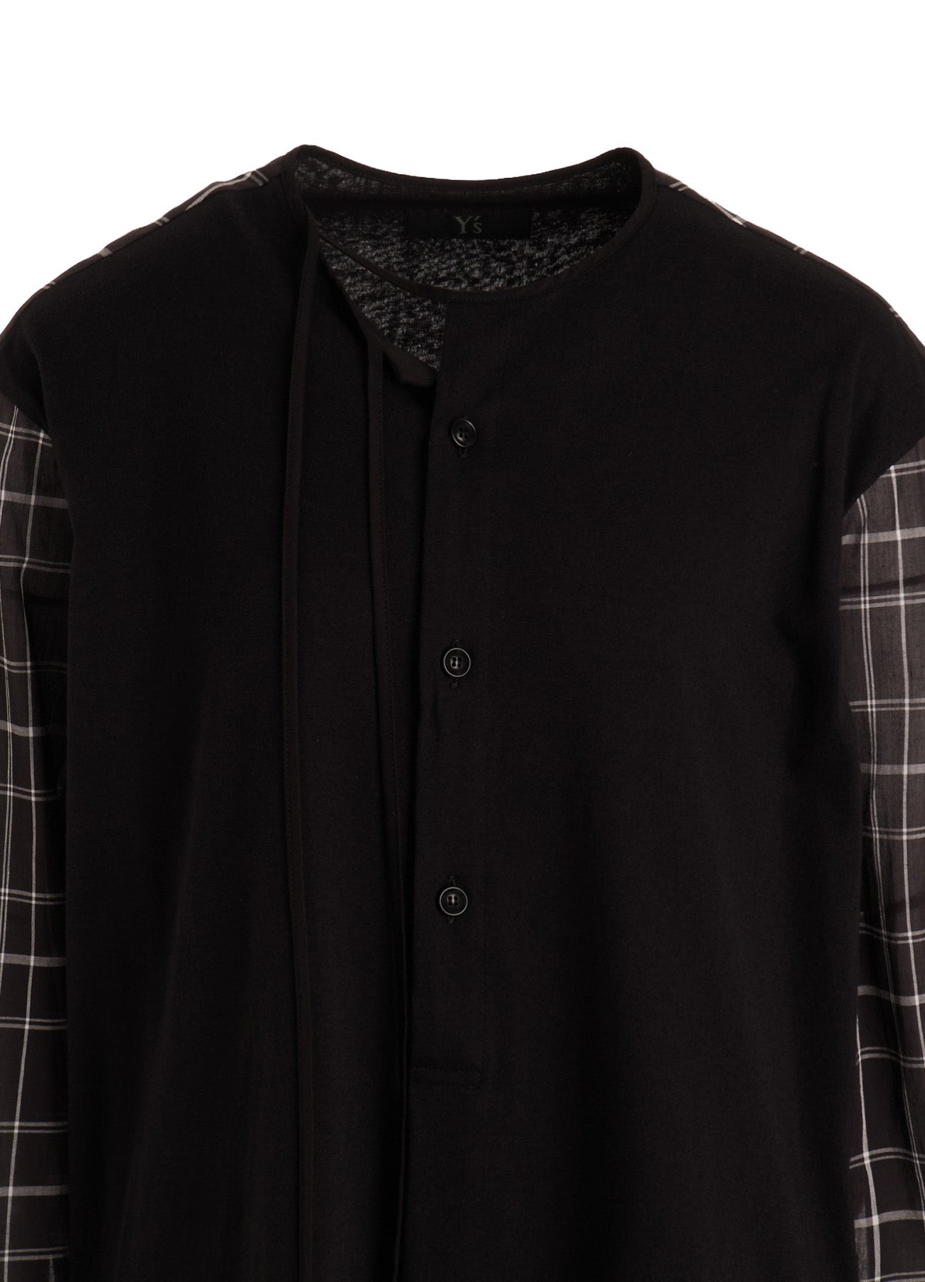 ORGANIC COTTON PLAID BLOUSE