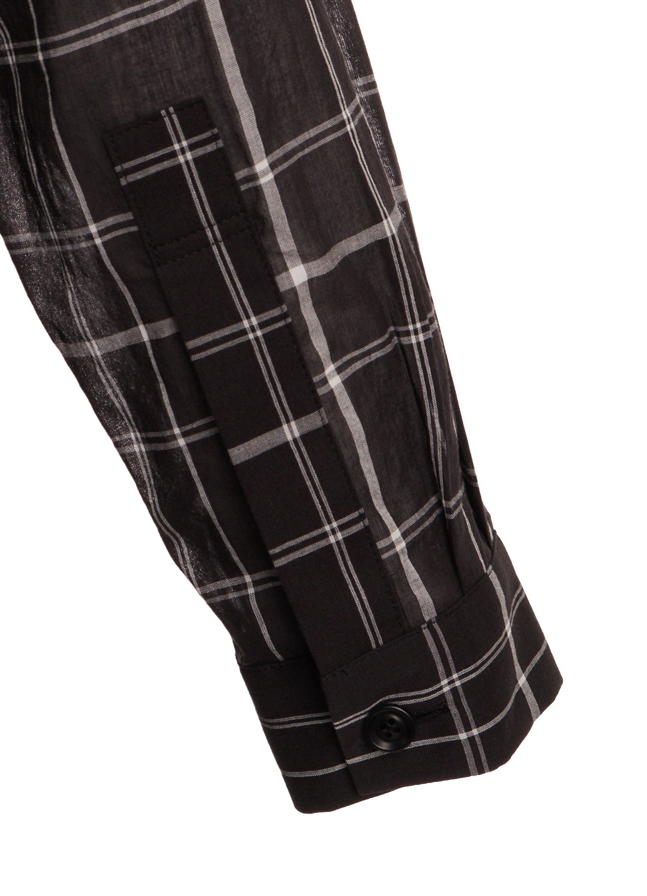 ORGANIC COTTON PLAID BLOUSE