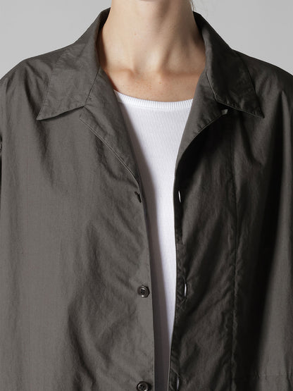 COTTON TYPEWRITER 3/4 SLEEVE BLOUSE