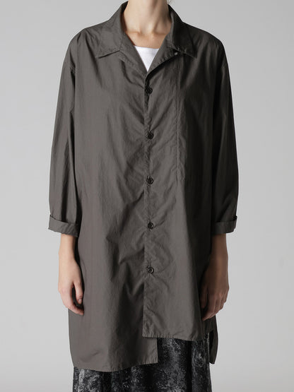 COTTON TYPEWRITER 3/4 SLEEVE BLOUSE