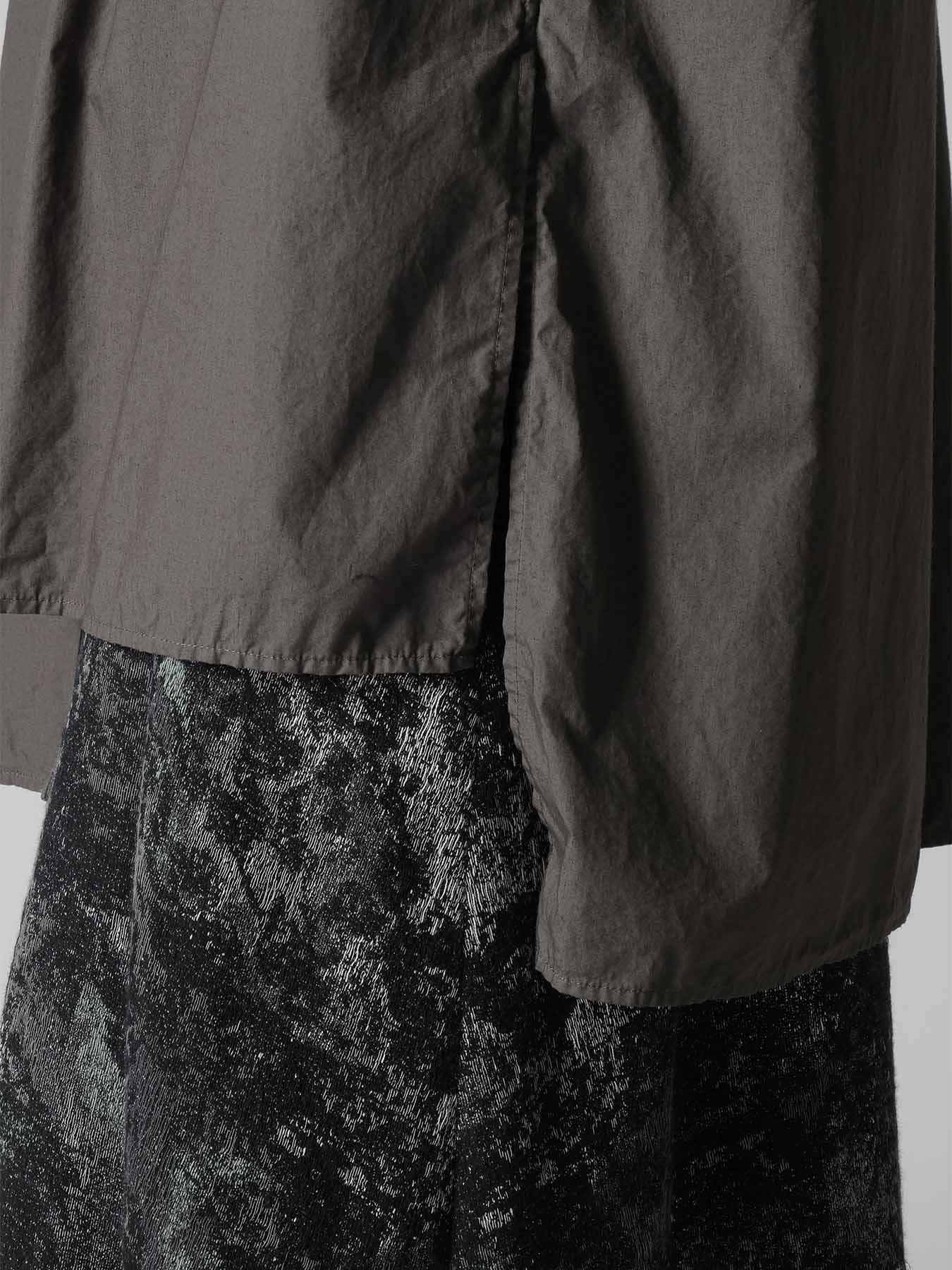 COTTON TYPEWRITER 3/4 SLEEVE BLOUSE
