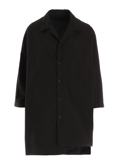 COTTON TYPEWRITER 3/4 SLEEVE BLOUSE