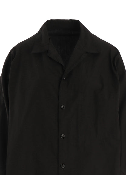 COTTON TYPEWRITER 3/4 SLEEVE BLOUSE