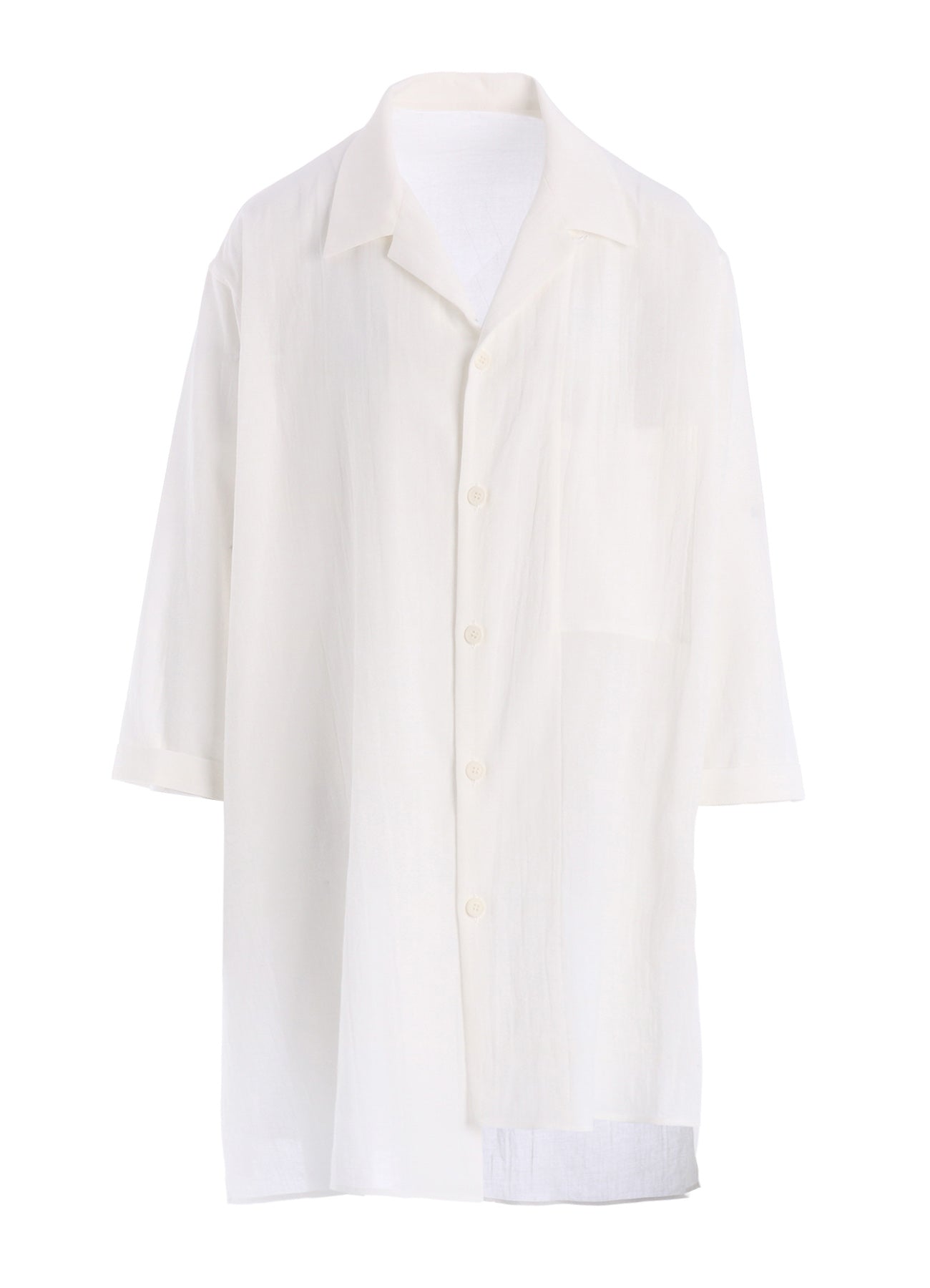 COTTON VOILE VIYELLA 3/4 SLEEVE BLOUSE – THE SHOP YOHJI YAMAMOTO