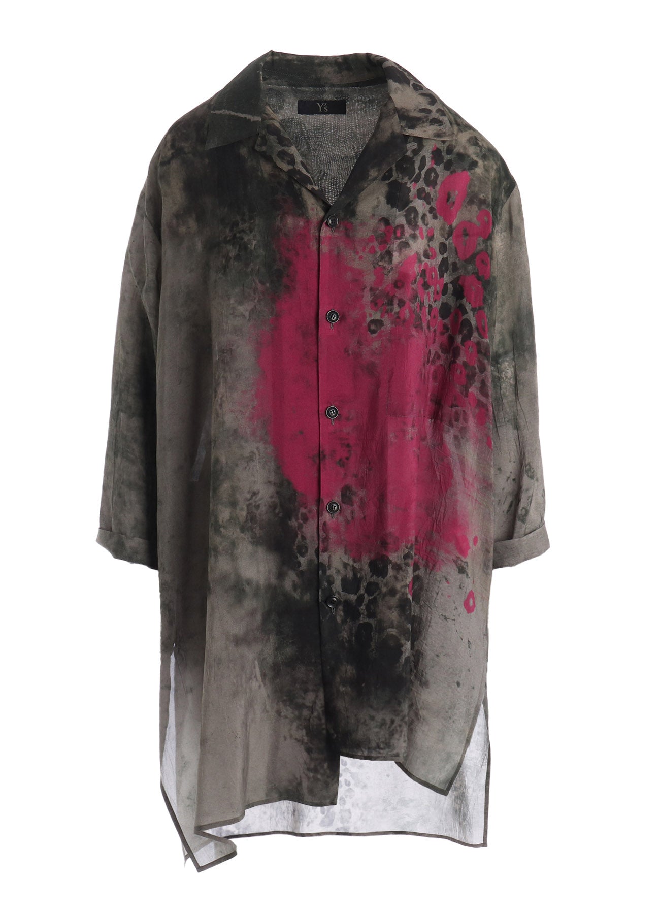 LEOPARD CUPRO BLOUSE